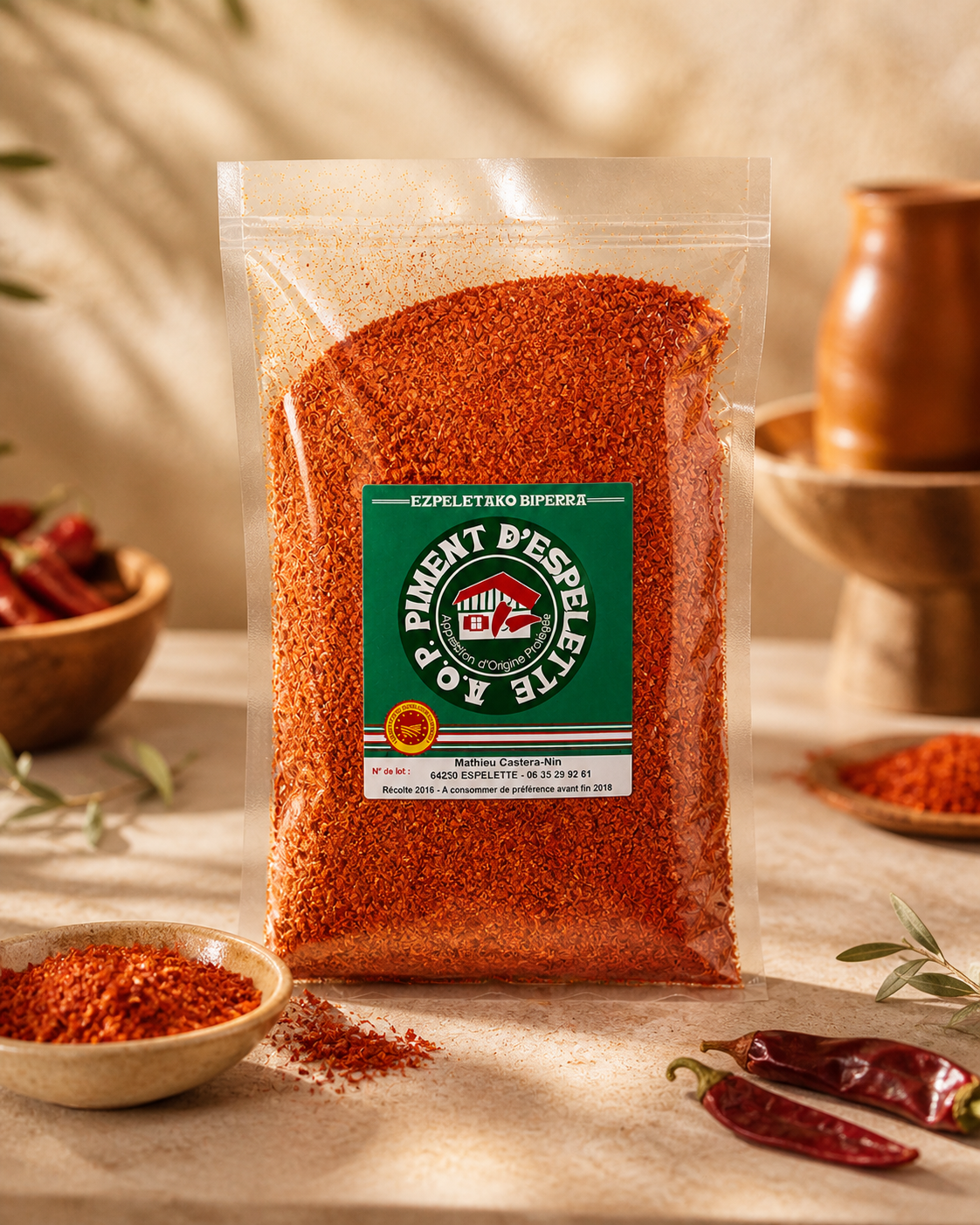 Poudre de Piment d'Espelette AOP 1kg