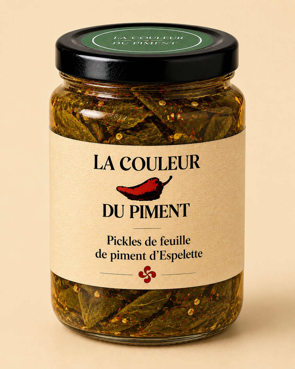 Pickles de feuilles de piments d'Espelette