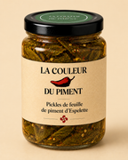 Pickles de feuilles de piments d'Espelette