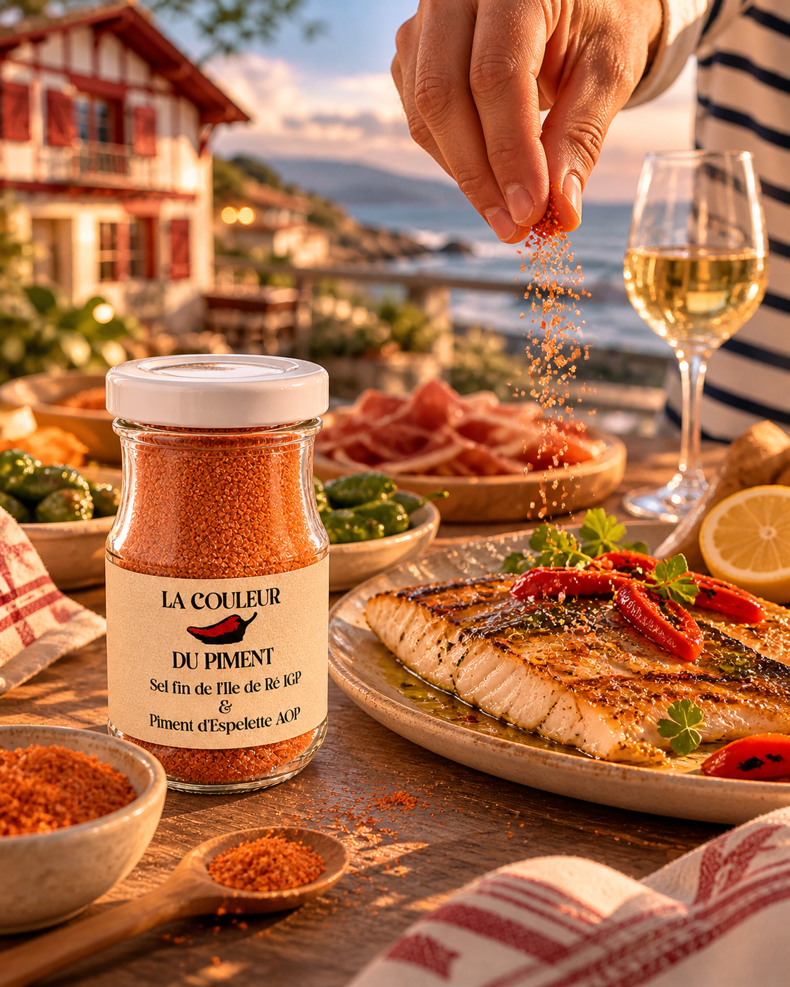 Gros sel de l'ile de Ré IGP au Piment d'Espelette AOP 70g